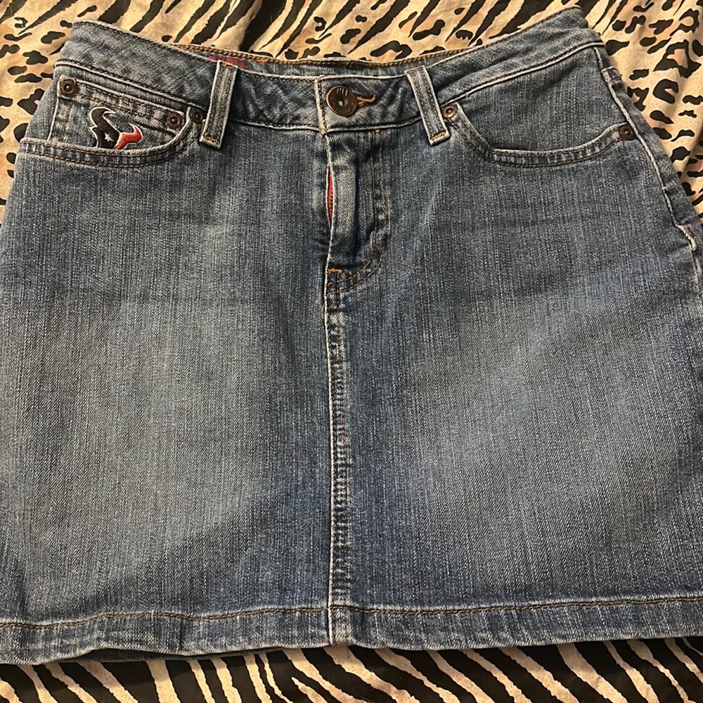 Denim Texans mini skirt